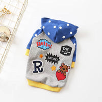 HKM-7052477 Cozy Cotton Hooded Sweatshirt for Dogs - Autumn and Winter Essentials