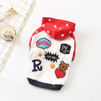 HKM-7052477 Cozy Cotton Hooded Sweatshirt for Dogs - Autumn and Winter Essentials