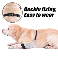 HKM-7052733 Breathable Cotton Knee Pads for Dog Front Leg Injury Protection – Casual Design in Gray