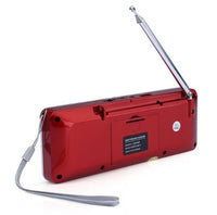 HKM-705363 Portable Bluetooth Speaker with AM/FM Radio, Rechargeable Lithium-ion Battery, USB & TF Card Support, LCD Display