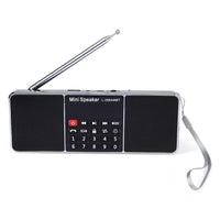 HKM-705363 Portable Bluetooth Speaker with AM/FM Radio, Rechargeable Lithium-ion Battery, USB & TF Card Support, LCD Display