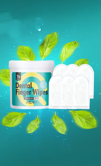 HKM-7053757 Pet Finger Covers for Cleaning Teeth and Caring for Gums - 50 Wipes