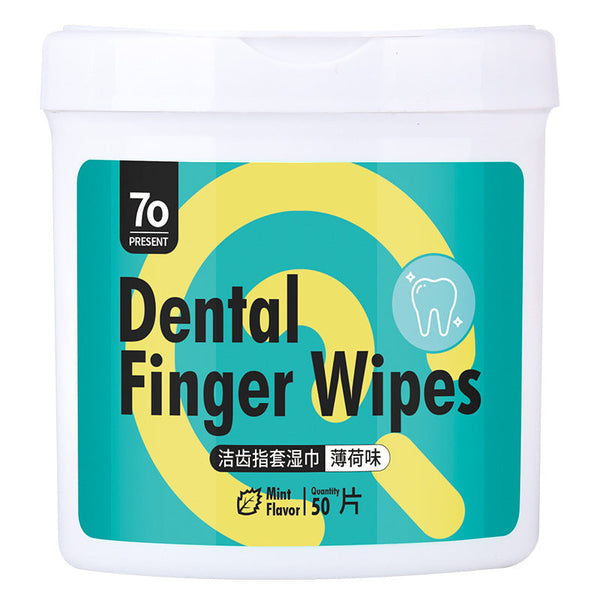 HKM-7053757 Pet Finger Covers for Cleaning Teeth and Caring for Gums - 50 Wipes