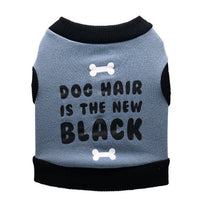 HKM-7054269 Gray Fleece Dog Vest with Black Borders for Small Dogs in Various Sizes