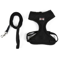 HKM-7055165 Comfortable Anti-Skid Cat Harness with Mesh Design and Leash