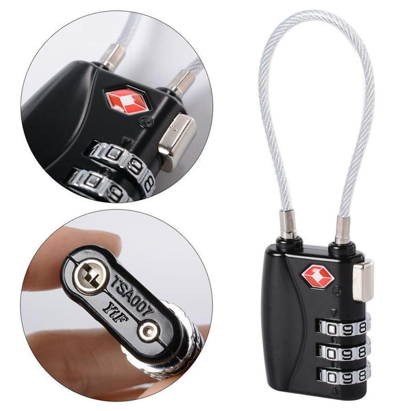 HKM-705555 Travel Lock for Suitcases - Secure Your Luggage Anywhere