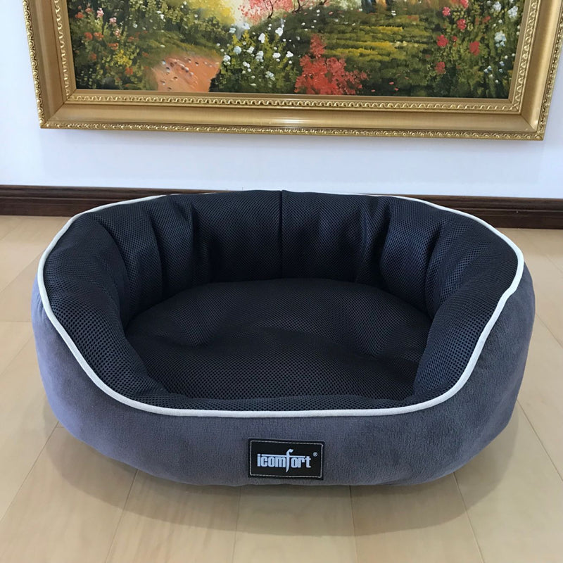 HKM-7055933 Summer Cool Pet Kennel for Small, Medium, and Large Dogs - Soft Cotton Bed Mat with Various Size Options