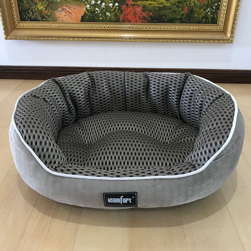HKM-7055933 Summer Cool Pet Kennel for Small, Medium, and Large Dogs - Soft Cotton Bed Mat with Various Size Options