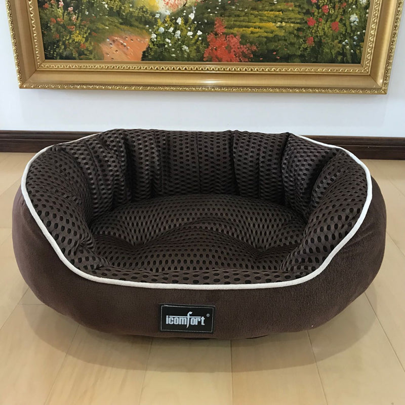 HKM-7055933 Summer Cool Pet Kennel for Small, Medium, and Large Dogs - Soft Cotton Bed Mat with Various Size Options