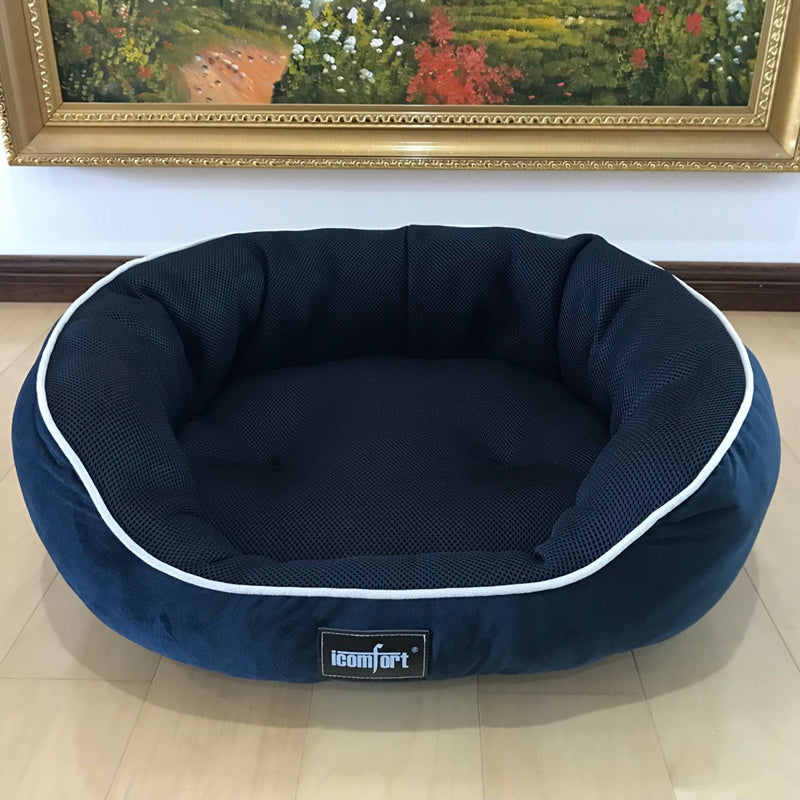 HKM-7055933 Summer Cool Pet Kennel for Small, Medium, and Large Dogs - Soft Cotton Bed Mat with Various Size Options