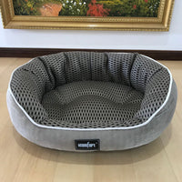 HKM-7055933 Summer Cool Pet Kennel for Small, Medium, and Large Dogs - Soft Cotton Bed Mat with Various Size Options
