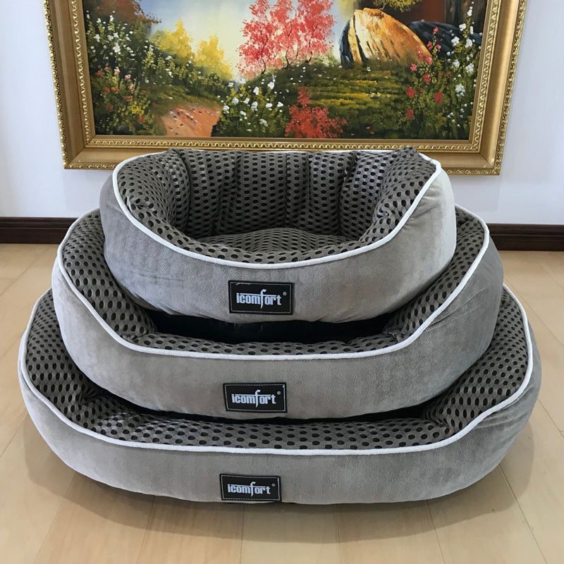 HKM-7055933 Summer Cool Pet Kennel for Small, Medium, and Large Dogs - Soft Cotton Bed Mat with Various Size Options