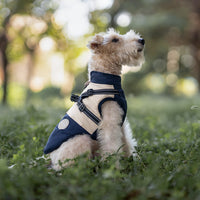 HKM-7056445 Windproof Navy Blue Dog Jacket for All Sizes: S to 8XL, Polyester Material