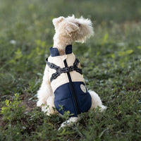 HKM-7056445 Windproof Navy Blue Dog Jacket for All Sizes: S to 8XL, Polyester Material