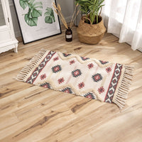 HKM-705875 Tufted Ethnic Style Cotton and Polyester Fiber Floor Mat - 60x90CM Printed Design
