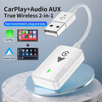 HKM-705939 Wireless Carplay Adapter for Apple Carplay and Android Auto - Converts Wired to Wireless Connection