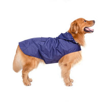 HKM-7060029 Reflective Waterproof Hooded Raincoat Poncho for Big Dogs - Two-Legged Design