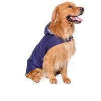 HKM-7060029 Reflective Waterproof Hooded Raincoat Poncho for Big Dogs - Two-Legged Design
