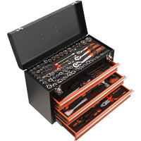 HKM-706067 90-Piece Hand Carry Tool Set with Sockets and Wrenches in Tool Box for Home and Garage Maintenance