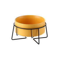 HKM-7061821 Cervical Spine Protective Pet Bowl with Iron and Wooden Frames - Available in Various Sizes and Colors