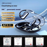 HKM-706195 Wireless Bluetooth Headset with LED Display and Intelligent Non-Ear Hanging Design for Running