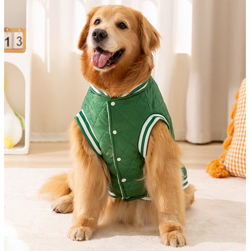 HKM-7062205 "Cozy Quilted Vest for Large Dogs ¨C Warm, Stylish Jacket for Golden Retrievers and Samoyeds"