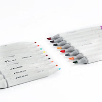 HKM-706323 168-Colour Dual-Head Alcohol-Based Art Markers for Creative Drawing and Illustration