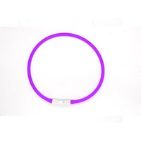 HKM-7063613 Luminous USB Charging Silicone Dog Collar with Multiple Color Modes