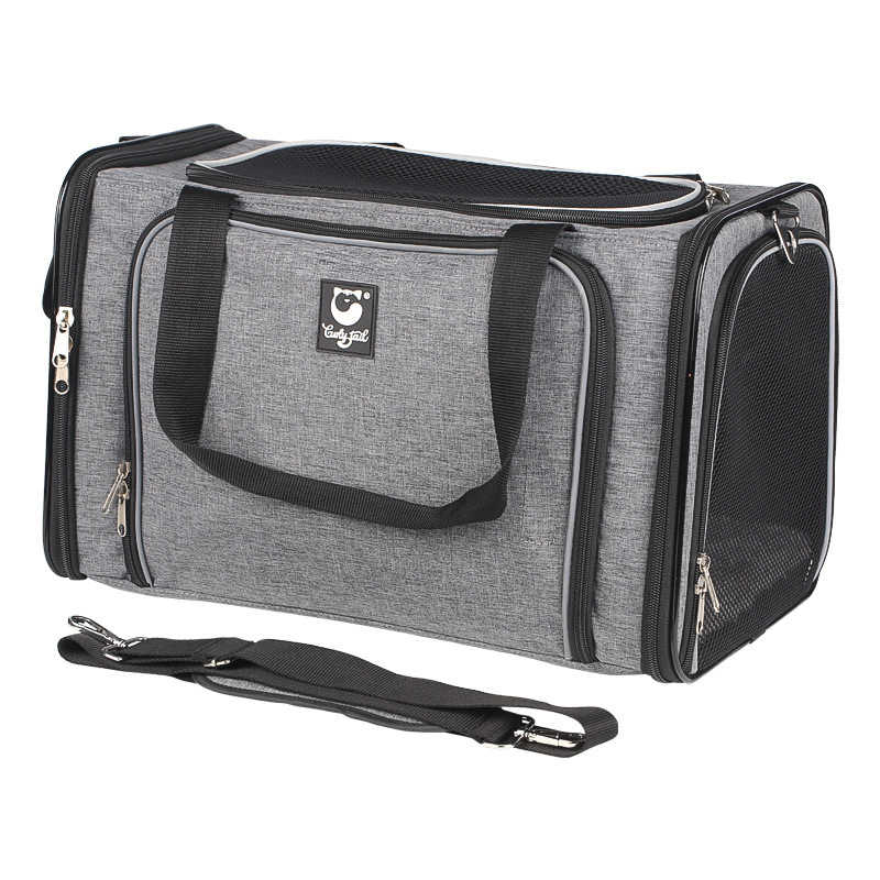 HKM-7063869 Portable Space Capsule Backpack for Dogs – Large Capacity, One & Two-Way Expansion, Available in Malachite Green and Starry Gray