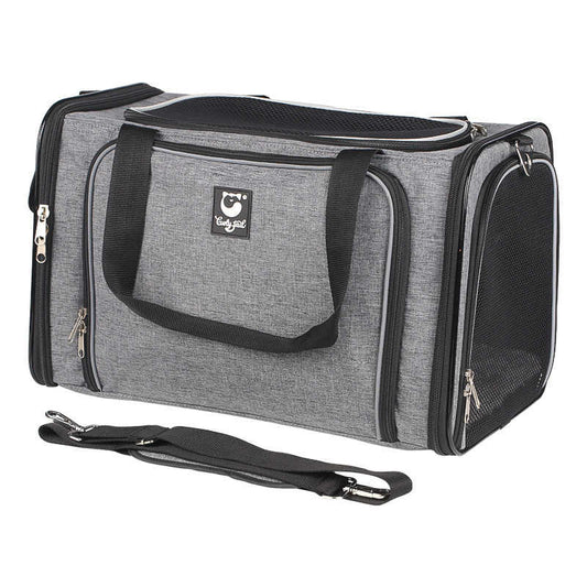 HKM-7063869 Portable Space Capsule Backpack for Dogs – Large Capacity, One & Two-Way Expansion, Available in Malachite Green and Starry Gray