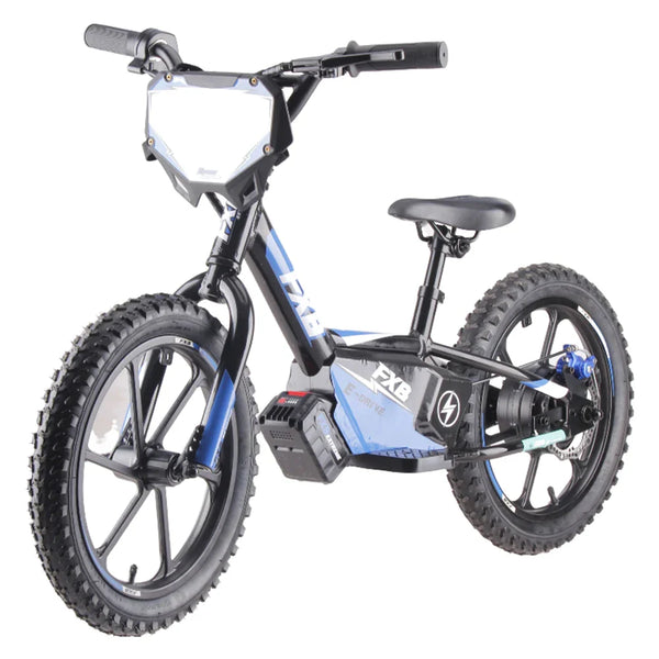 HKM-9610451 16-Inch Electric Balance Bike for Kids with 350W Brushless Hub Motor, Dual Speed Modes and Front and Rear Disc Brakes