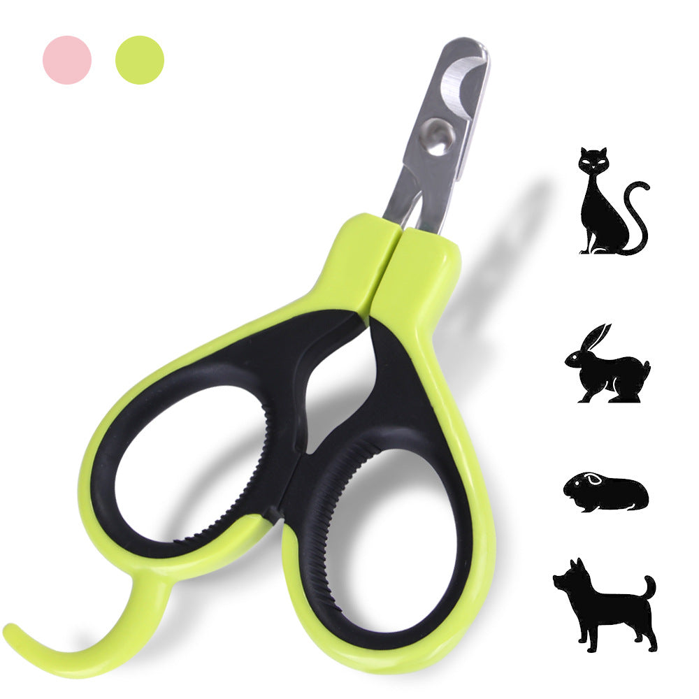 HKM-7065405 Pet Nail Clipper for Dogs and Cats - Stainless Steel Scissors with Blood Line Guide, 11.5cm Size