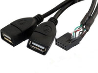 HKM-706579 USB Dual AM-head Data Cable 28AWG, 45CM Length, Supports Plug and Play for Digital Devices