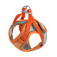 HKM-7066685 Reflective Anti-Escape Cat Harness with Leash - Suede Material, Various Colors, Sizes S to L