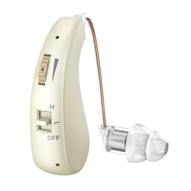 HKM-706707 USB Rechargeable Behind-the-Ear Hearing Aid with Volume Control and Sound Amplification
