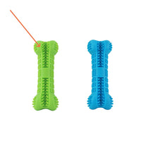 HKM-7068221 Sky Blue Silicone Bone Toothbrush Toy for Pet Dogs