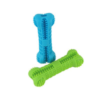 HKM-7068221 Sky Blue Silicone Bone Toothbrush Toy for Pet Dogs