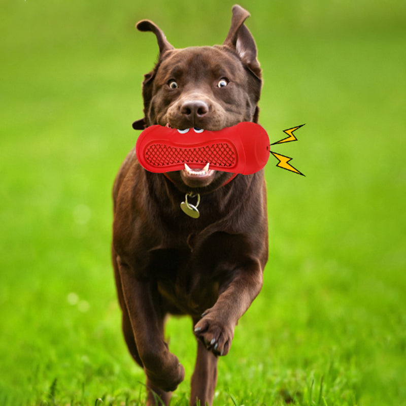 HKM-7068861 Durable Natural Rubber Teething Toy for Dogs - Molar Sound Ball for Chewing and Dental Care
