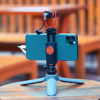HKM-706899 Aluminum Alloy Mobile Phone Tripod for Sports Cameras and Micro Single Stabilizers