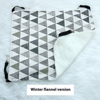 HKM-7069245 Fleece-Lined Cat Hammock in Various Winter Patterns - Comfortable Pet Bed for Cats
