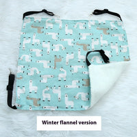 HKM-7069245 Fleece-Lined Cat Hammock in Various Winter Patterns - Comfortable Pet Bed for Cats