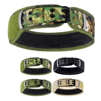 HKM-7069373 Camouflage Nylon Dog and Horse Collar in Military Green and Black, Sizes M-L-XL