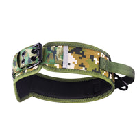 HKM-7069373 Camouflage Nylon Dog and Horse Collar in Military Green and Black, Sizes M-L-XL