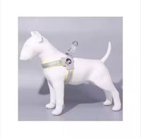 HKM-7070013 Adjustable Reflective Pet Harness with Leash for Dogs and Cats – Comfortable No-Pull Design in Yellow