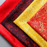 HKM-707091 Multicolor Jacquard Fabric with Chinese Dragon Pattern - 50% Rayon, 50% Polyester Silk, 150cm Width