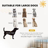 HKM-7071037 Heavy Duty 39 Inch 8 Panel Dog Playpen for Medium and Large Pets - Versatile Indoor/Outdoor Metal Fence