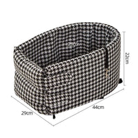 HKM-7071421 Cozy Cotton Safety Seat for Small Dogs and Cats, Removable and Washable, Fits Pets Up to 6.5kg