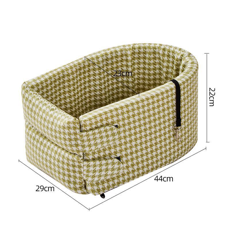 HKM-7071421 Cozy Cotton Safety Seat for Small Dogs and Cats, Removable and Washable, Fits Pets Up to 6.5kg
