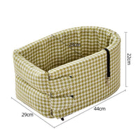 HKM-7071421 Cozy Cotton Safety Seat for Small Dogs and Cats, Removable and Washable, Fits Pets Up to 6.5kg