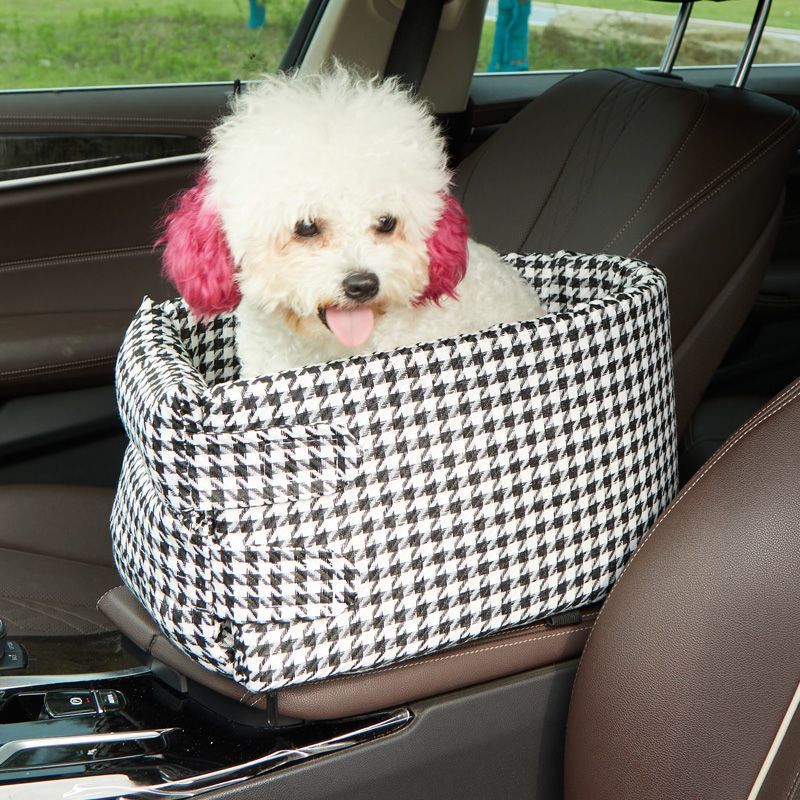 HKM-7071421 Cozy Cotton Safety Seat for Small Dogs and Cats, Removable and Washable, Fits Pets Up to 6.5kg